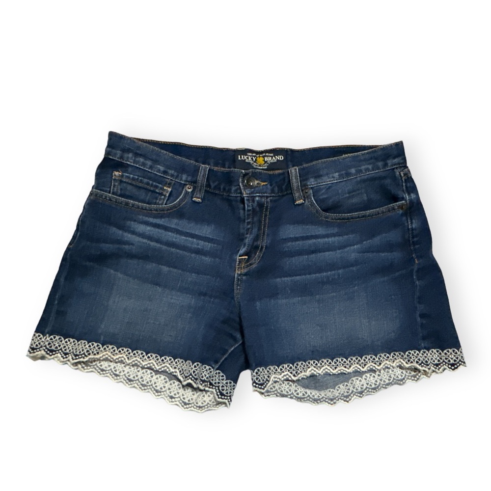 Lucky Brand Womens Jean Shorts Abbey Mini Blue 8 29